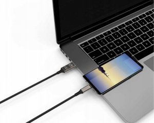 Kabel USB Smrter USB-C - USB-C 1 m Czarny (SMRTER_SPEEDY_C_BK) 4