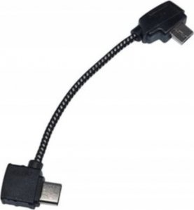 Kabel USB BRDRC USB-C - microUSB 0.1 m Czarny 1