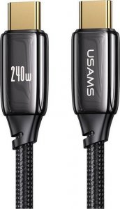 Kabel USB Usams USB-C - USB-C 1.2 m Czarny (USA898) 1