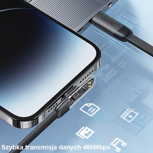 Kabel USB Usams USB-C - USB-C 1.2 m Biały (USA890) 2