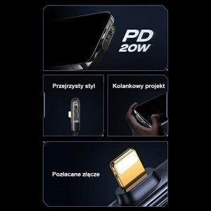 Kabel USB Usams USB-C - USB-C 1.2 m Czarny (USA891) 13