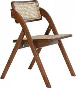 DKD Home Decor Krzesło do Jadalni DKD Home Decor Ceimnobrązowy Rattan Vintage Wiąz (45 x 45 x 79 cm) 1