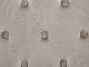 Beliani Zestaw 2 krzeseł do jadalni z kołatką welurowy beżowoszary VELVA II 8