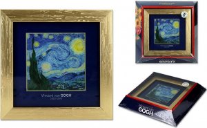Carmani Obrazek - V. van Gogh, Gwiaździsta noc, złota ramka (CARMANI) 1