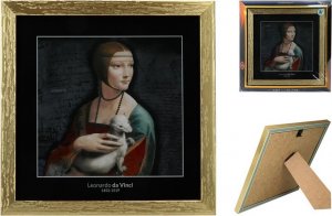 Carmani Obrazek - L. da Vinci, Dama z łasiczką (CARMANI) 1