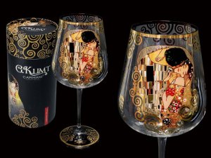 Carmani Kieliszek do wina - G. Klimt, Pocałunek (CARMANI) 1