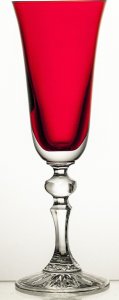 Crystal Julia Kieliszki kryształowe do szampana prosecco 6 sztuk czerwony 1