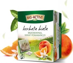 HERBAPOL BIG ACTIVE Herbata biała z brzoskwinią i kwiatem pomarańczy 20tb 1