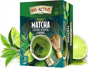 HERBAPOL BIG ACTIVE Herbata Matcha Zielona Herbata & Limonka 20tb 1