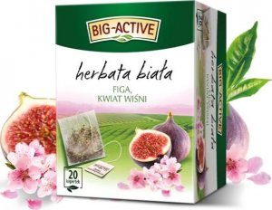 HERBAPOL BIG ACTIVE Herbata biała z figą i kwiatem wiśni 20tb 1