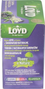 LOYD Herbatka owocowa Czarna Porzeczka i Czarny Bez 20 torebek 2