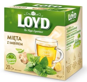 Loyd Herbatka LOYD Mięta z imbirem 20 torebek piramidki 3