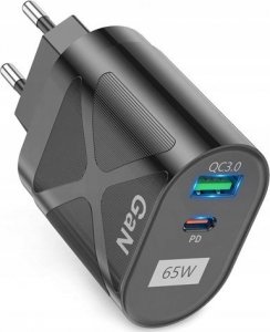 Ładowarka M ŁADOWARKA SIECIOWA 65W GAN  PD VEGA FASTON FAST CHARGER 1XUSB 1XPD BOX SINGLE USBC 2