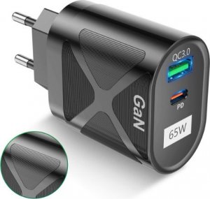 Ładowarka M ŁADOWARKA SIECIOWA 65W GAN  PD VEGA FASTON FAST CHARGER 1XUSB 1XPD BOX SINGLE USBC 4