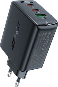 Ładowarka Acefast Ładowarka sieciowa Acefast A41, 2x USB-C + USB, GaN 65W (czarna) 1
