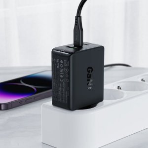 Ładowarka Acefast A41 1x USB-A 2x USB-C 1.5 A (A41 black) 2