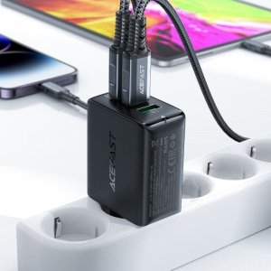 Ładowarka Acefast A41 1x USB-A 2x USB-C 1.5 A (A41 black) 5
