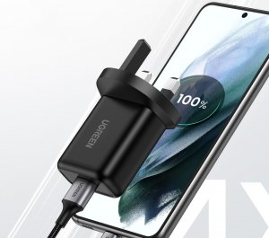 Ładowarka Ugreen Ładowarka sieciowa Ugreen UK (Wielka Brytania) USB-A QC3.0 18W czarna (CD122) 3