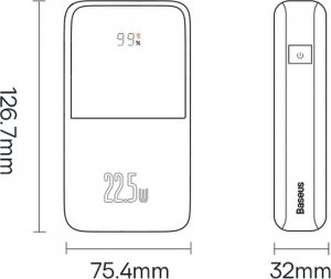 Powerbank Baseus Bipow Pro 22.5 W 20000mAh Niebieski 25
