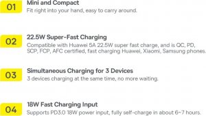 Powerbank Baseus Bipow Pro 22.5 W 20000mAh Niebieski 4