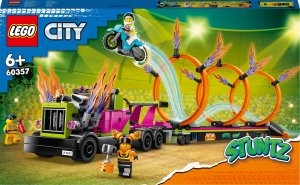 LEGO City Wyzwanie kaskaderskie — ciężarówka i ogniste obręcze (60357) 1