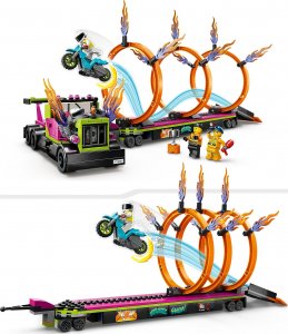 LEGO City Wyzwanie kaskaderskie — ciężarówka i ogniste obręcze (60357) 7