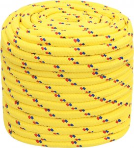 vidaXL vidaXL Linka żeglarska, żółta, 18 mm, 100 m, polipropylen 2