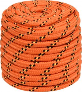 vidaXL vidaXL Linka żeglarska, pomarańczowa, 18 mm, 100 m, polipropylen 2