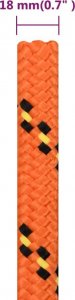 vidaXL vidaXL Linka żeglarska, pomarańczowa, 18 mm, 100 m, polipropylen 6