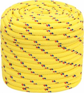 vidaXL vidaXL Linka żeglarska, żółta, 18 mm, 50 m, polipropylen 2