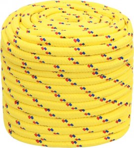 vidaXL vidaXL Linka żeglarska, żółta, 16 mm, 250 m, polipropylen 2