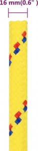 vidaXL vidaXL Linka żeglarska, żółta, 16 mm, 250 m, polipropylen 6