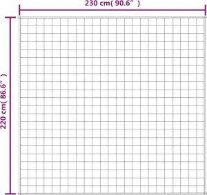 vidaXL vidaXL Koc obciążeniowy, kremowy, 220x230 cm, 15 kg, tkanina 6