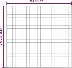 vidaXL vidaXL Koc obciążeniowy, szary, 220x240 cm, 15 kg, tkanina 6