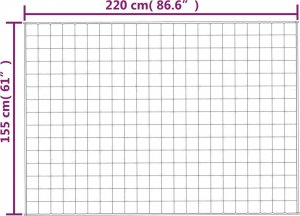 vidaXL vidaXL Koc obciążeniowy, niebieski, 155x220 cm, 11 kg, tkanina 6