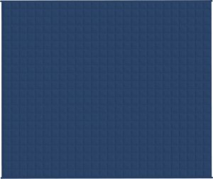 vidaXL vidaXL Koc obciążeniowy, niebieski, 220x260 cm, 15 kg, tkanina 2