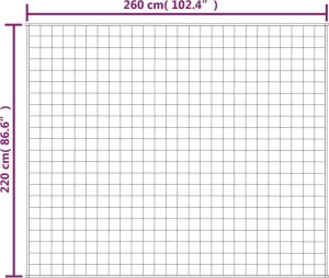 vidaXL vidaXL Koc obciążeniowy, niebieski, 220x260 cm, 15 kg, tkanina 6