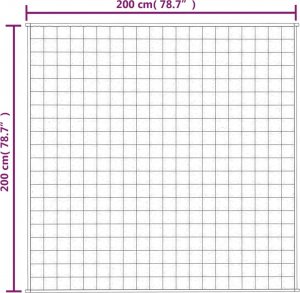 vidaXL vidaXL Koc obciążeniowy, szary, 200x200 cm, 13 kg, tkanina 6