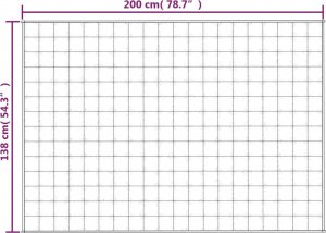 vidaXL vidaXL Koc obciążeniowy, niebieski, 138x200 cm, 10 kg, tkanina 6