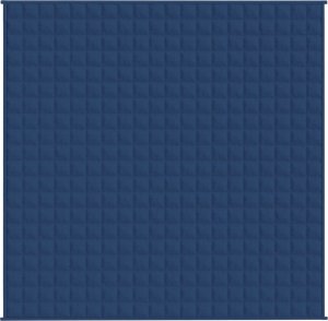 vidaXL vidaXL Koc obciążeniowy, niebieski, 200x200 cm, 13 kg, tkanina 2
