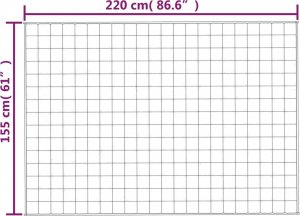 vidaXL vidaXL Koc obciążeniowy, kremowy, 155x220 cm, 11 kg, tkanina 6