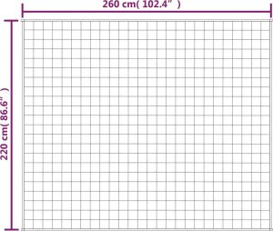 vidaXL vidaXL Koc obciążeniowy, kremowy, 220x260 cm, 11 kg, tkanina 6