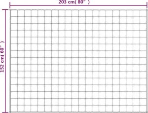 vidaXL vidaXL Koc obciążeniowy, niebieski, 152x203 cm, 7 kg, tkanina 6