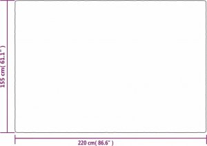 vidaXL vidaXL Koc obciążeniowy z poszewką, szary, 155x220 cm, 7 kg, tkanina 6