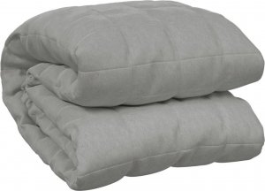 vidaXL vidaXL Koc obciążeniowy, szary, 122x183 cm, 5 kg, tkanina 3