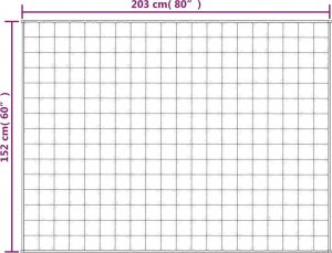 vidaXL vidaXL Koc obciążeniowy, szary, 152x203 cm, 7 kg, tkanina 6