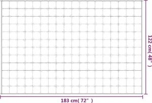 vidaXL vidaXL Koc obciążeniowy, niebieski, 122x183 cm, 9 kg, tkanina 6