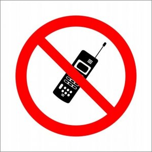 StudioCen Naklejka Zakaz używania telefonu 1