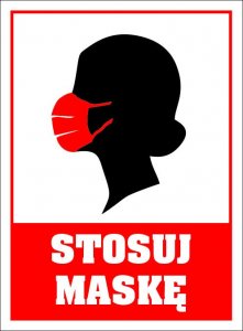 StudioCen Naklejka Stosuj maskę 1