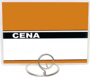StudioCen Cenówki,etykiety laminowane 80x110 pomarańcz 50szt. 1